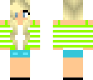 awesome striped blonde girl