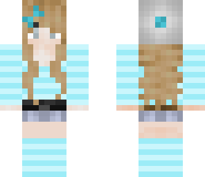 cute blue girl with beanie