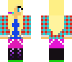 color full gamer girl