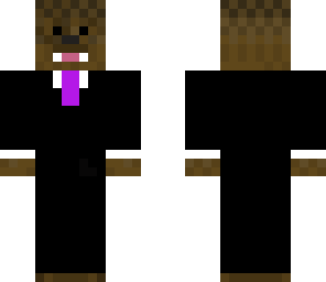 bacca with purple tie