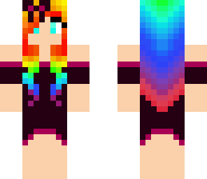 rainbow girl cute