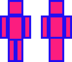pink and blue