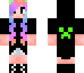 rainbow girl creeper hoddie