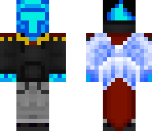 a blue fire guy