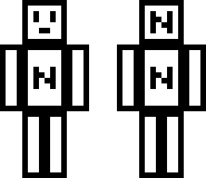 the white black outlined dude