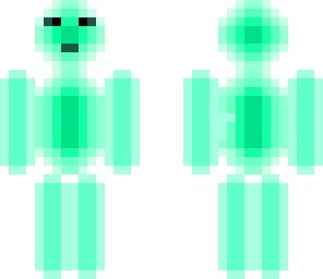 strange blue person