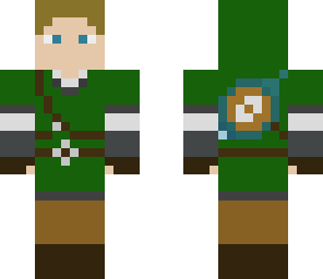 link with goddess sword and banded shield
