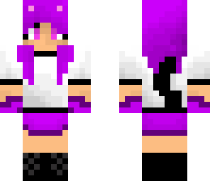 purple kitty girl