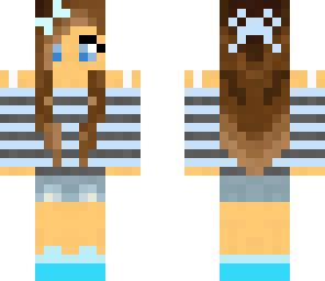 cute blue girl with headphones