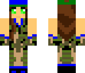 blue team female sniper