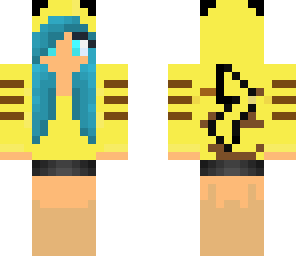 edited pikachu girl