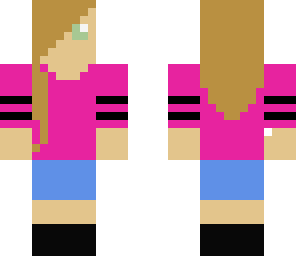 pink girl with headphones