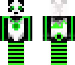 fluro green panda