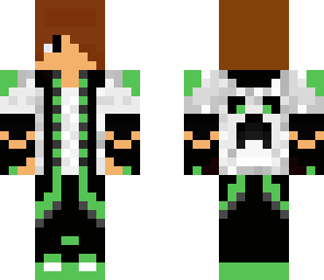 green teen with headphones