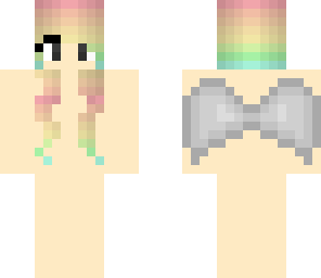 rainbow hair base with wings