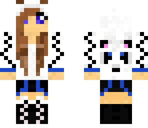 blue panda girl