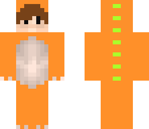 orange dino kid