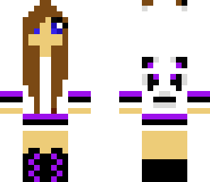 purple panda girl