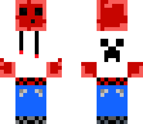 red slime in hoodie