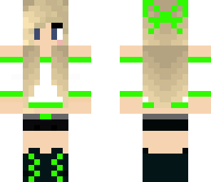 lime green girl 1
