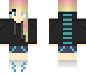 rainbow dj girl