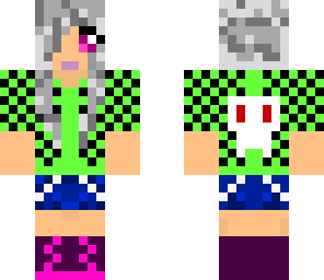grey haired chick