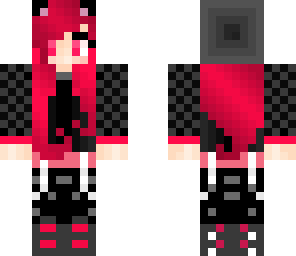 edited cute emo pink girl