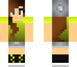 green gurl with benie