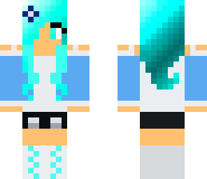 girl in light blue