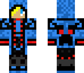the blue man