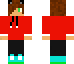 red hoodie w mouse ears