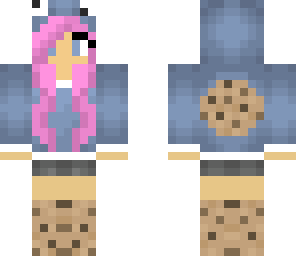 pink hair cookie monster girl