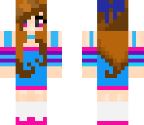 cute girl blushing brown hair