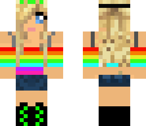 cute rainbow girl