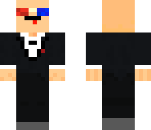 lalala face tuxedo man with 3d glasses