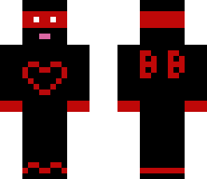 black aand red ninja