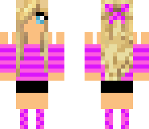 girl in pink