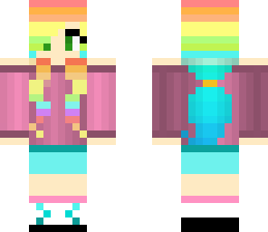 rainbow edited girl