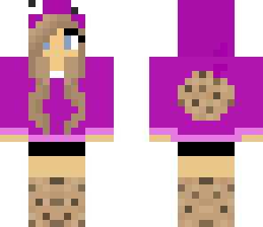 purple cookie moster girl
