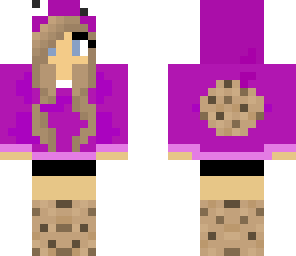 purple cookie moster girl