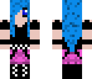 emo girl blue hair