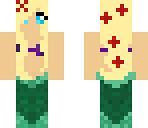 flower mermaid girl