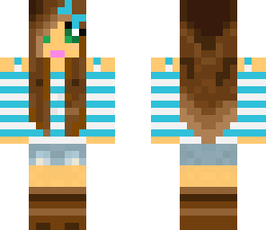 casual girl blue