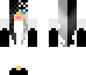 black and white lady