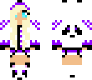 purple panda girl