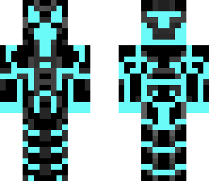 neon blue creeper by emmamoshi