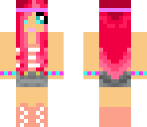 pretty floral girl skin