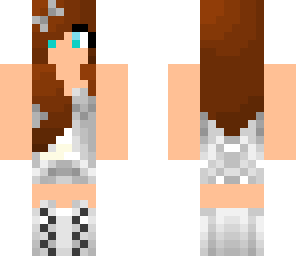 cute white dress girl