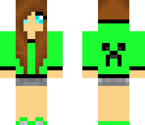 girl with creeper hoodie