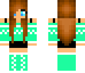 cute mint sweater girl